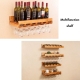 Wall Mount Pine Wooden Wine Bottle Rack Holder Wine Goblet Holder Hanging 5 Wine Spice Rack Storage Unit Floating Shelf