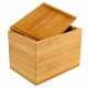 Eco-Friendly Durable Kitchen Bamboo Recipe Box with Magnetic Lid Wood Index Card Storage Boxes for Cooking