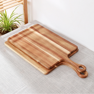 Acacia Wood Cutting Board Pizza Serving Board Wooden Kitchen Cheese Chopping Board