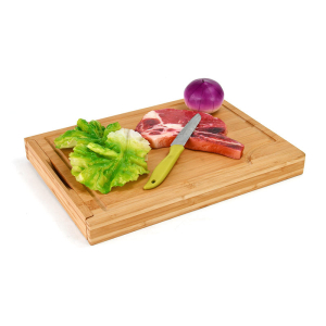 Kitchen Use Wooden Chopping Block Cutting Boards & Tray Bamboo Smart Cut Board with Removable Food Scale Digital