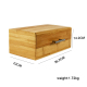 Natural Bamboo Bread Box Food Storage Bin for Kitchen without Drawer