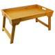 Bamboo Bed Tray Table with Foldable Legs, Adjustable Laptop Desk  Bed Desk Table Tray Stand Bed Tray Table with Handles