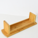 All Natural Wood Set of 4 bamboo Chopping Cutting Board with Stand for Bread, Meat, Chicken and Fish