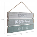 Wholesale High Quality Little Things in Life Quote Wall Decor, Decorative Wood Plank Hanging Sign