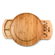 Small Round Wooden Bamboo Cheese Board Platter Tablas De Madera Para Quesos With Knife Set  For Kitchen