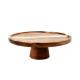 Superior Eco-friendly Food Safe Organic 12 inch Round natural Acacia Wood Cake Stand