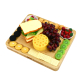 Premium Bamboo Cheese Cutting Board Set - Wood Charcuterie Board Set and Cheese Serving Platter with Drawer for Gift