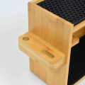 2021 Hot Sale Good Quality Bamboo Tissue Holder Wood Caddy Chemex Coffee Maker Tray with Silicone Drip Mat