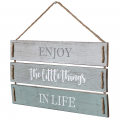 Wholesale High Quality Little Things in Life Quote Wall Decor, Decorative Wood Plank Hanging Sign