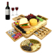 Premium Bamboo Cheese Cutting Board Set - Wood Charcuterie Board Set and Cheese Serving Platter with Drawer for Gift