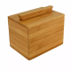 Eco-Friendly Durable Kitchen Bamboo Recipe Box with Magnetic Lid Wood Index Card Storage Boxes for Cooking