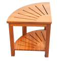 Creative Design Corner Bamboo Seat Shower Bench Wood Stool For Bathroom