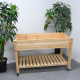 Custom Premium Elevated Wood Raised Garden Bed Planter Box Stand for Growing Fresh Herbs Vegetables Flowers