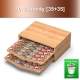 Wholesale Youlike Wood Rack 2-tier Bamboo Coffee Pod Holder Storage Organizer with Drawer