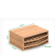 Wholesale Youlike Wood Rack 2-tier Bamboo Coffee Pod Holder Storage Organizer with Drawer