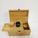 Bamboo Wooden Herb Stash Box with Rolling Tray Storage Container to Store Smoking Accessories Grinder Pipe Rolling Papers