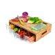 Large 4 Acrylic Drawers Mandalin Chopping Blocks Bamboo Storage Cutting Board With Containers Drip Tray Vegetable Grater Slicer