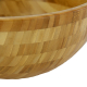 Manufacturer Wholesale Bamboo Wooden Hand Made Polished Organic Round Fruit Noodle Salad Bowl