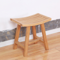 Solid Teak Wood Shower Bench