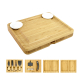 Premium Bamboo Cheese Cutting Board Set - Wood Charcuterie Board Set and Cheese Serving Platter with Drawer for Gift