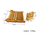 Wooden Dish Drying Holder Bamboo Plate Drainer 3 Tier Collapsible Dish Rack with Utensil Holder for Kitchen Counter