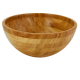 Manufacturer Wholesale Bamboo Wooden Hand Made Polished Organic Round Fruit Noodle Salad Bowl