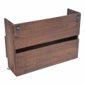 High Quality Rustic Wood Mail Holder Organizer Wooden Wall Mounted Rack With 4 Hooks and Chalkboard