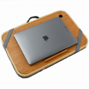 Home Office Bamboo laptop table Bed Tray Lap Desk With Mouse Pad and Phone Holder