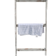 Farmhouse Decorative Wall Leaning Towel Ladder Blanket Holder Rack with Wood Shelf for Living Room Bathroom