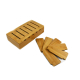 Wholesale Bamboo Removable Tablet PC Stands Cable Organizer Bamboo Charging Station For Smartphone and Tablet