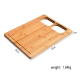 Youlike Bamboo Cutting Board with Collapsible Silicone Food Storage Containers;Foldable Chopping Boards over Sink