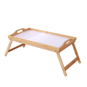 Good Quality Factory Price Adjustable Bamboo Laptop Desk Serving Trays for Breakfast