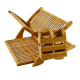 Wooden Dish Drying Holder Bamboo Plate Drainer 3 Tier Collapsible Dish Rack with Utensil Holder for Kitchen Counter