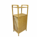 Wholesale Factory Price New Household Essentials Tilt-Out Natural Bamboo Wood Storage Shelf Laundry Hamper