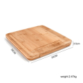 100% Natural Bamboo Cheese Board set with Cutlery and Drawer Grazing Board