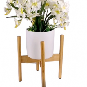 Good Quality Garden And Outdoor Modern Adjustable Mid Century Natural Bamboo Plant Stand For Flower Pot