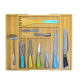 High Quality Bamboo Flatware Tray for Expandable Kitchen Drawer Organizer and Utensil Organizer