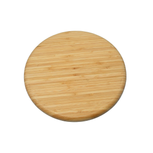 Divided High Quality Bamboo Acacia Wood Wedding Party Round Food Dish 5 Compartments Dinner Plate 25cm