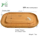 Nature Original Large Bamboo Cheese Cutting Board With Stainless Knife Set