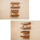 Wall Mount Pine Wooden Wine Bottle Rack Holder Wine Goblet Holder Hanging 5 Wine Spice Rack Storage Unit Floating Shelf