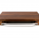 Eco-Friendly walnut cutting board chopping with stainless steel drawer tray container