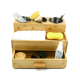 Wooden Hair Dryer Holder With Drawer Hair Tools and Styling Supplies Organizer and Storage for Vanity and Bathroom