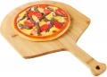 Custom Size Long Handle Natural Efon Bamboo Wooden Pizza Peel Paddle Board 12 inch Set Kit With Cutter