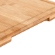 Bamboo Chopping Cutting Board with Tray MOSO Cutting Boards with 2 Drawers for Kitchen