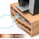 Wholesale Youlike Wood Rack 2-tier Bamboo Coffee Pod Holder Storage Organizer with Drawer