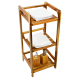 Bathroom Cabinet Storage Bamboo Side Towel Floor Freestanding Organizer Cabinet Dresser with Door