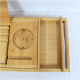 Bamboo Bathtub Tray Caddy Expandable Wood Bath Tray and Luxury Tub Table Bathtub Accessories