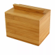 Eco-Friendly Durable Kitchen Bamboo Recipe Box with Magnetic Lid Wood Index Card Storage Boxes for Cooking