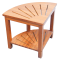 Creative Design Corner Bamboo Seat Shower Bench Wood Stool For Bathroom