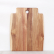 Good Quality Durable Acacia Wood Pizza Serving Board Wooden Cheese Chopping Cutting Board with Holes